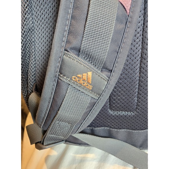 Adidas Large Backpack Laptop Storage Pink and Gray  Gold Loadspring Straps - Picture 4 of 10